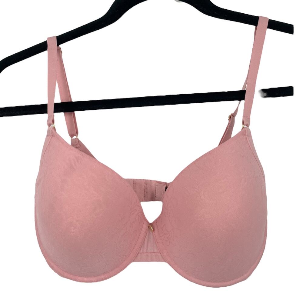 Natori Bra 136059 Sheer Jacquard full fit contour underwire pink size 32DD